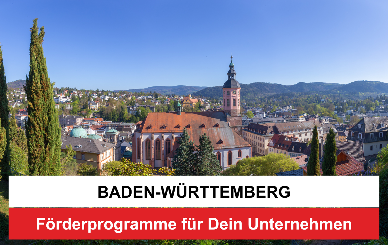 Baden-Württemberg Förderprogramme für Dein Unternehmen